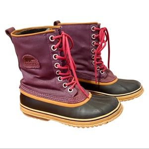 SOREL Women's 1964 Purple Waterproof Winter Boot size 8